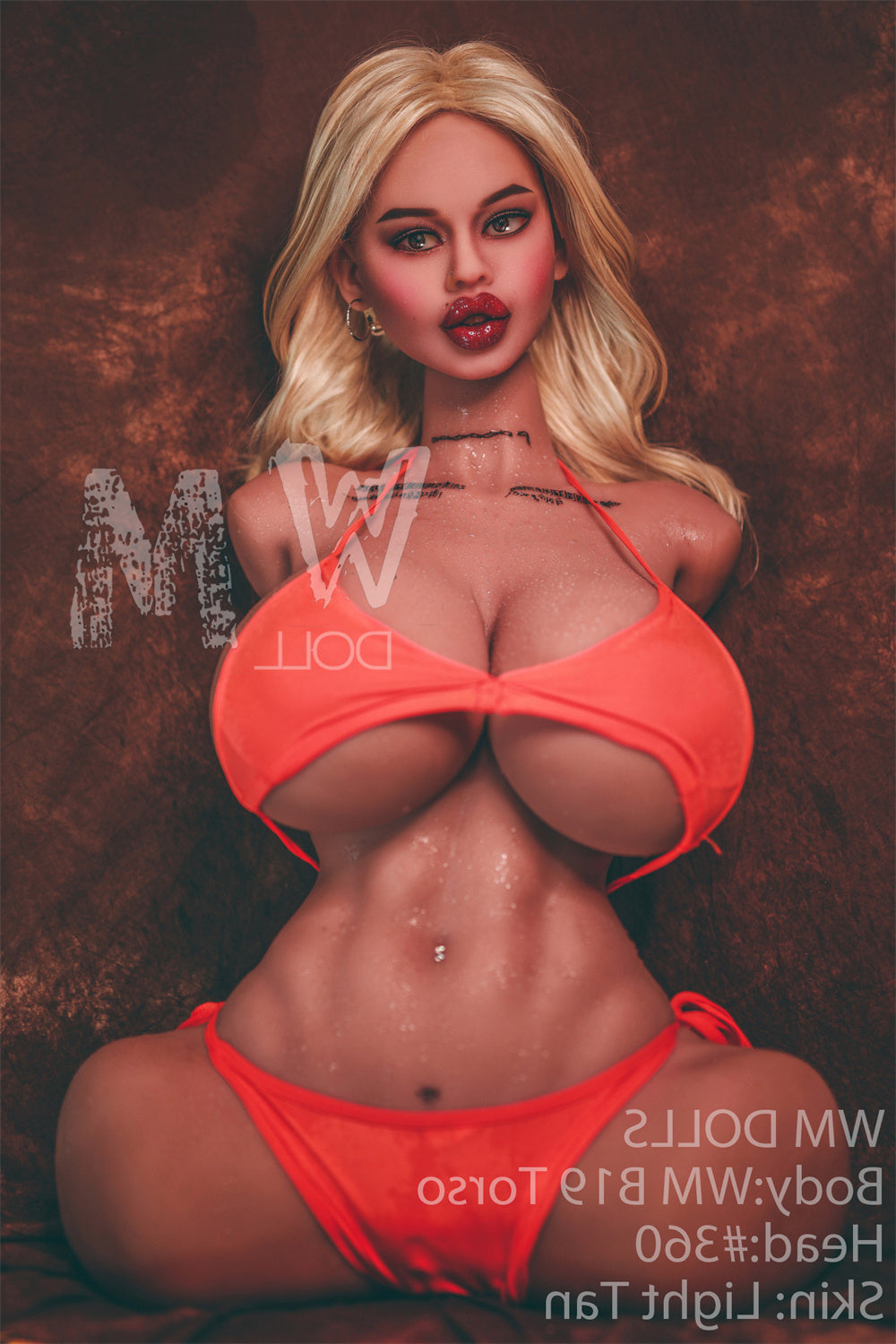 70cm/2ft4 Fuckable Tits Torso Sex Doll with #360 Head - TPE WM