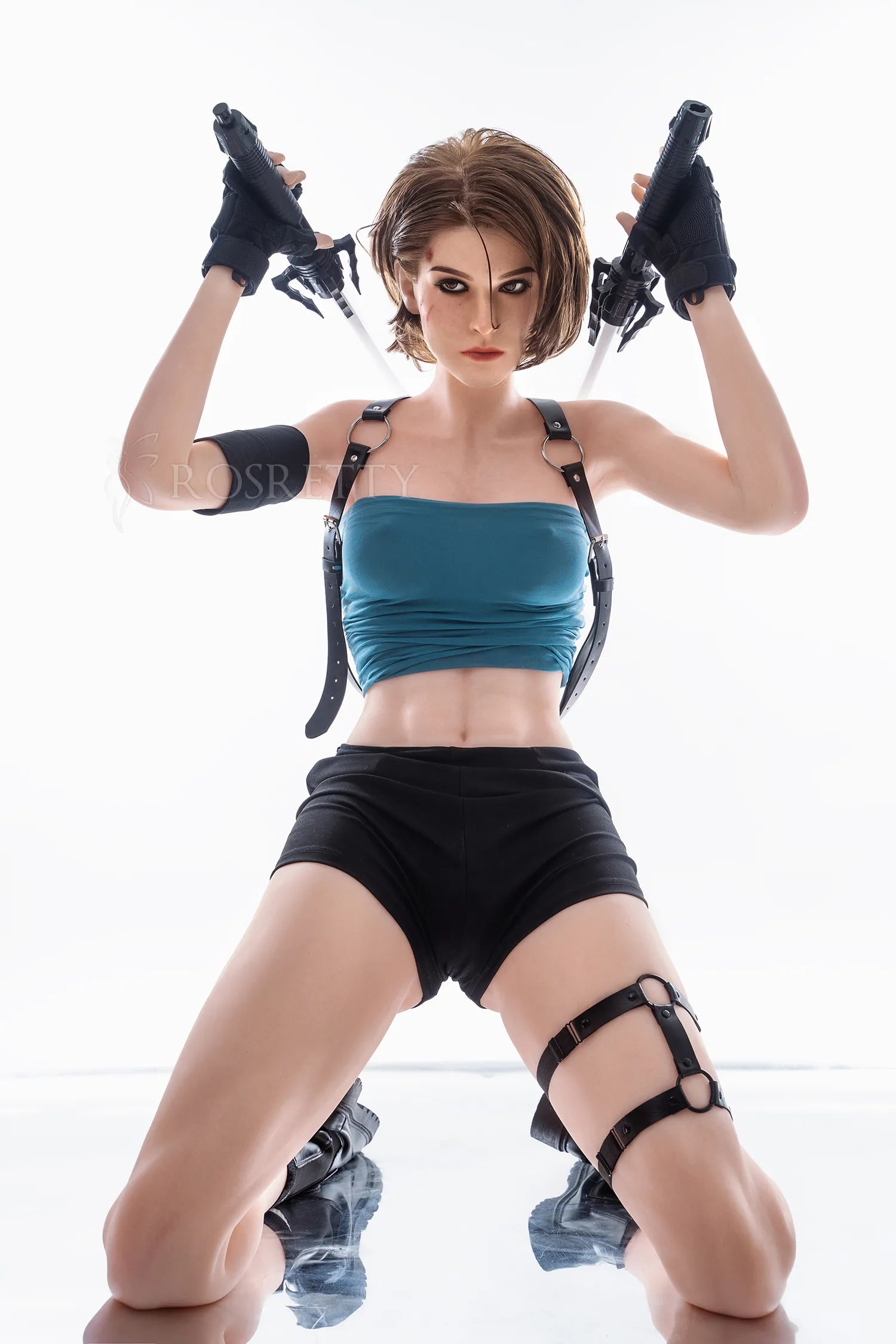 Rosretty Doll | 164cm/5ft4 Muscular Resident Evil Silicone Head Sex Doll S12 - Jill Valentine