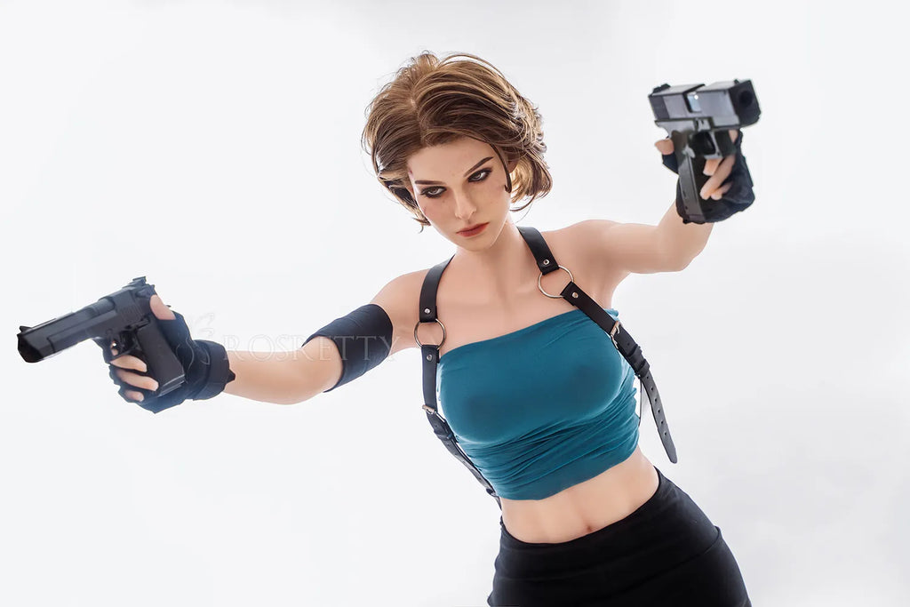 Rosretty Doll | 164cm/5ft4 Muscular Resident Evil Silicone Head Sex Doll S12 - Jill Valentine