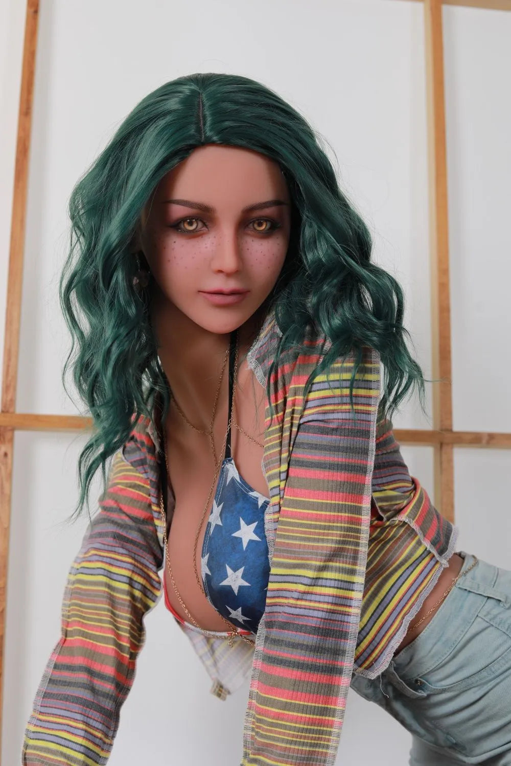 163cm/5ft4 Lifesize Big Breasts Freckled Sex Doll - Dawn (In Stock US)