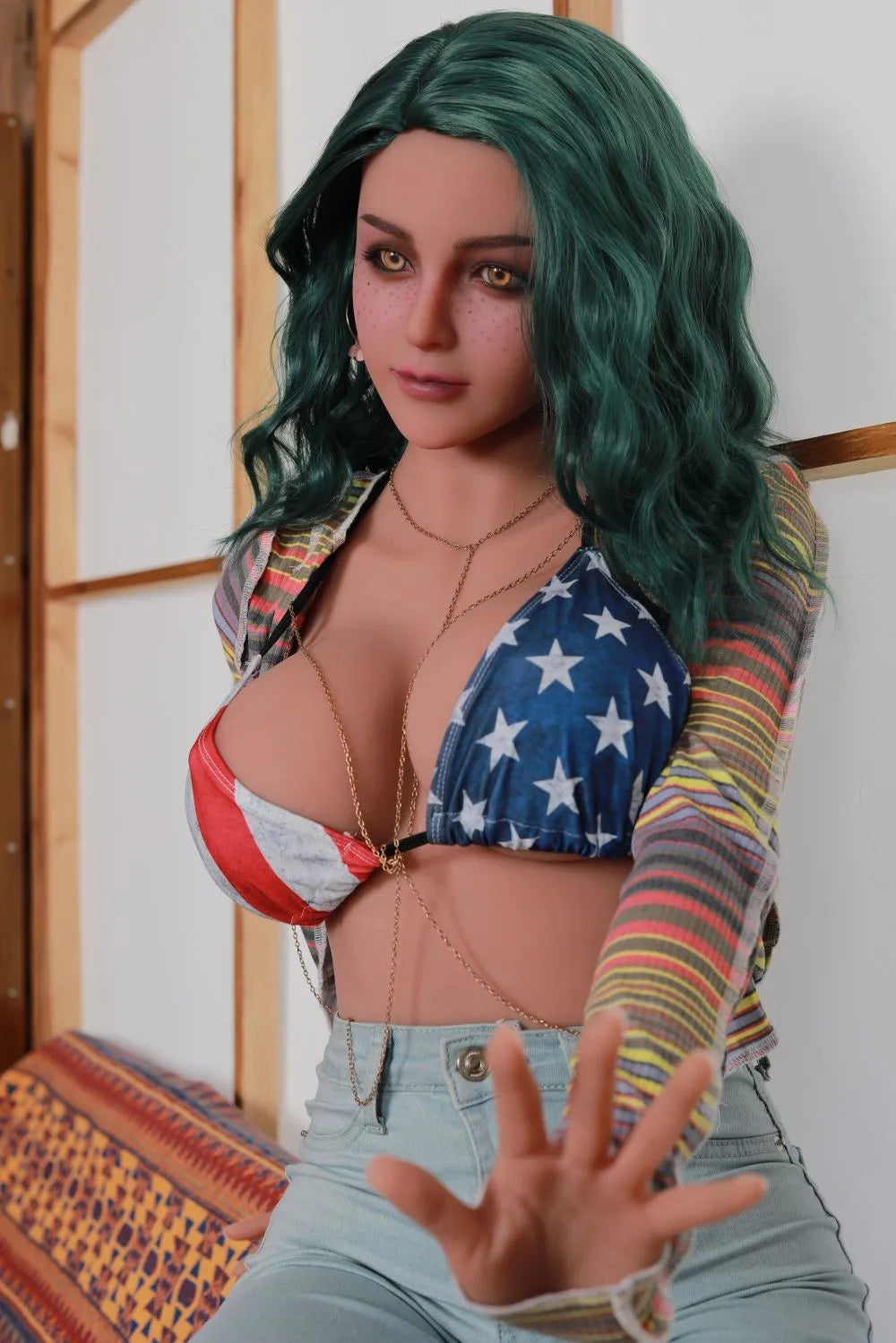 163cm/5ft4 Lifesize Big Breasts Freckled Sex Doll - Dawn (In Stock US)