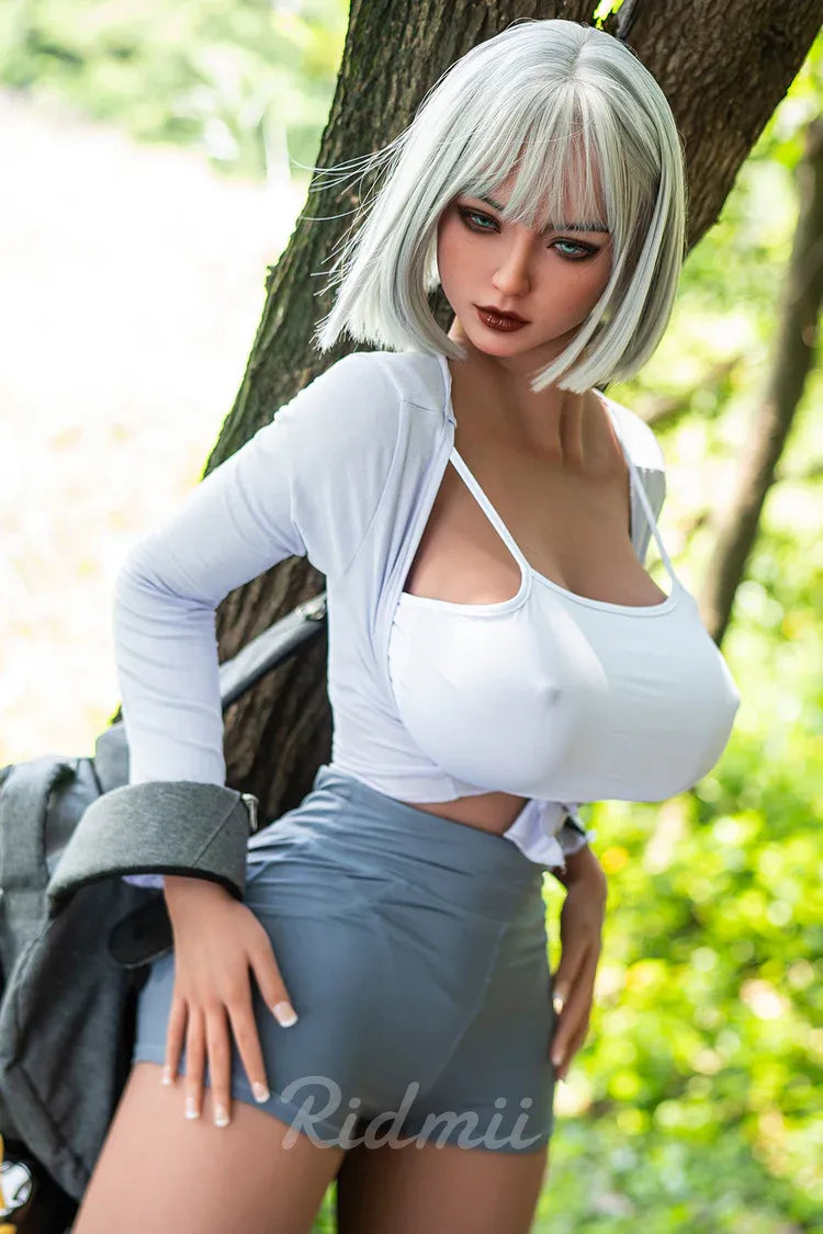 RIDMII | 161cm/5ft3 Huge Breasts Silver Gray-hair Athletic Curvy Reali
