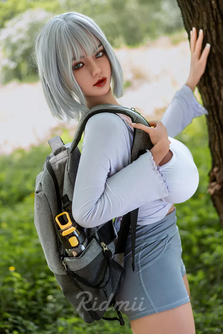 RIDMII | 161cm/5ft3 Huge Breasts Silver Gray-hair Athletic Curvy Reali