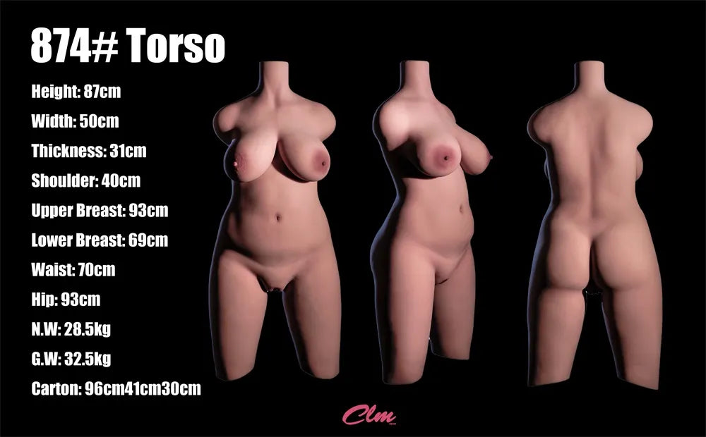 Climax Doll | 90cm/35.4in Plump Sex Doll #874 Torso - Petty(In Stock US)