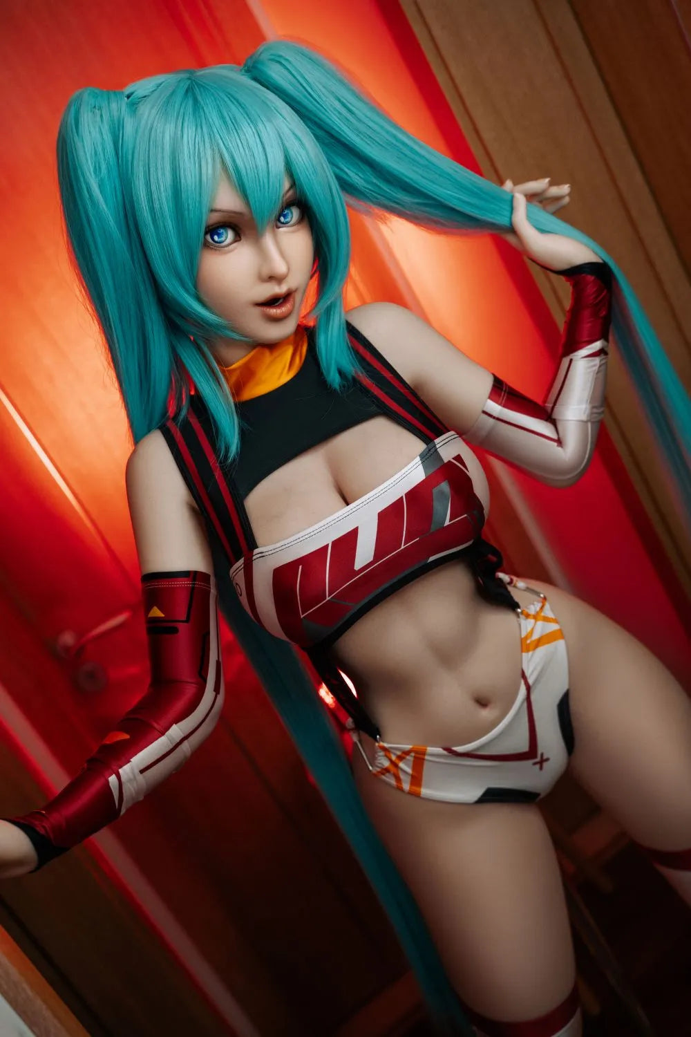 ORANGE IN? 158cm (5.18') 542# Anime Cosplay Full Silicone Sex Dolls (No.3053£©