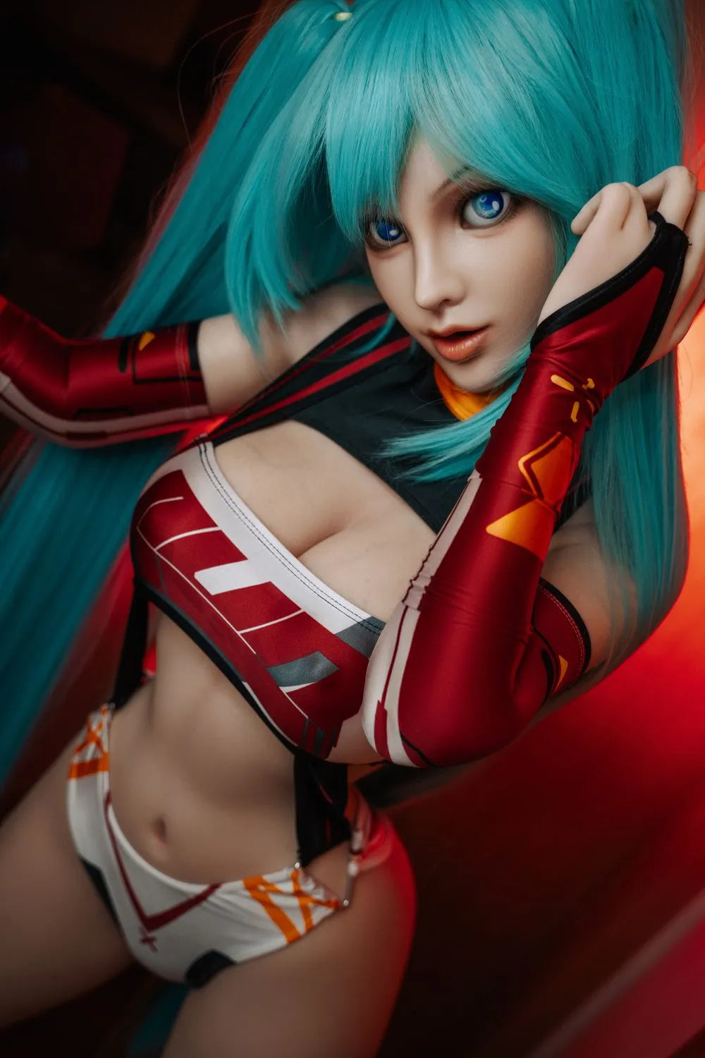 ORANGE IN? 158cm (5.18') 542# Anime Cosplay Full Silicone Sex Dolls (No.3053£©