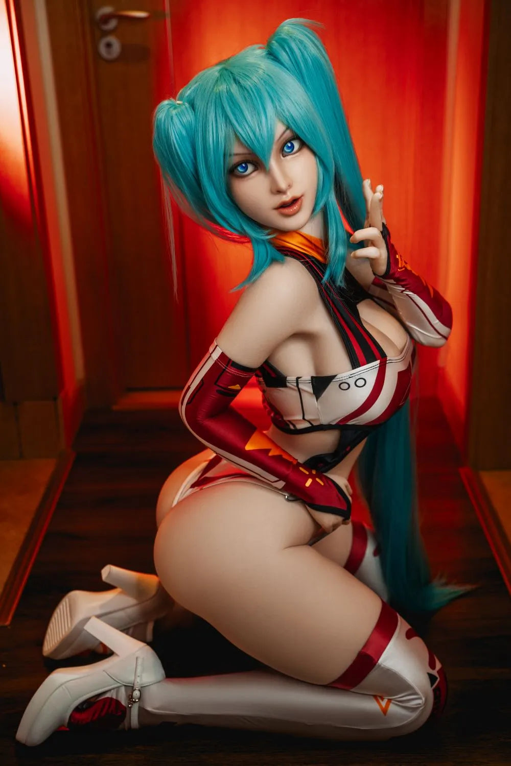 ORANGE IN? 158cm (5.18') 542# Anime Cosplay Full Silicone Sex Dolls (No.3053£©