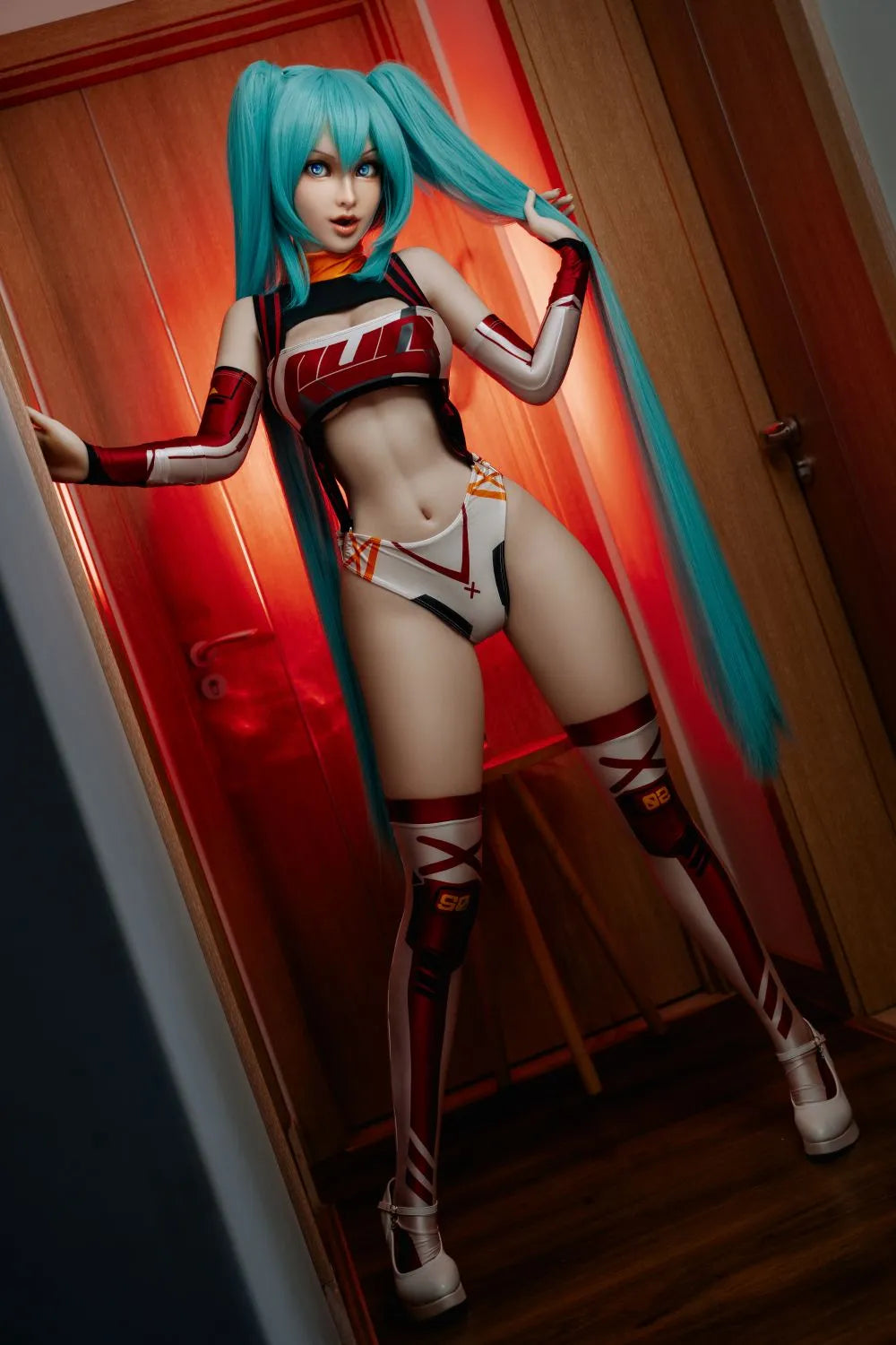 ORANGE IN? 158cm (5.18') 542# Anime Cosplay Full Silicone Sex Dolls (No.3053£©