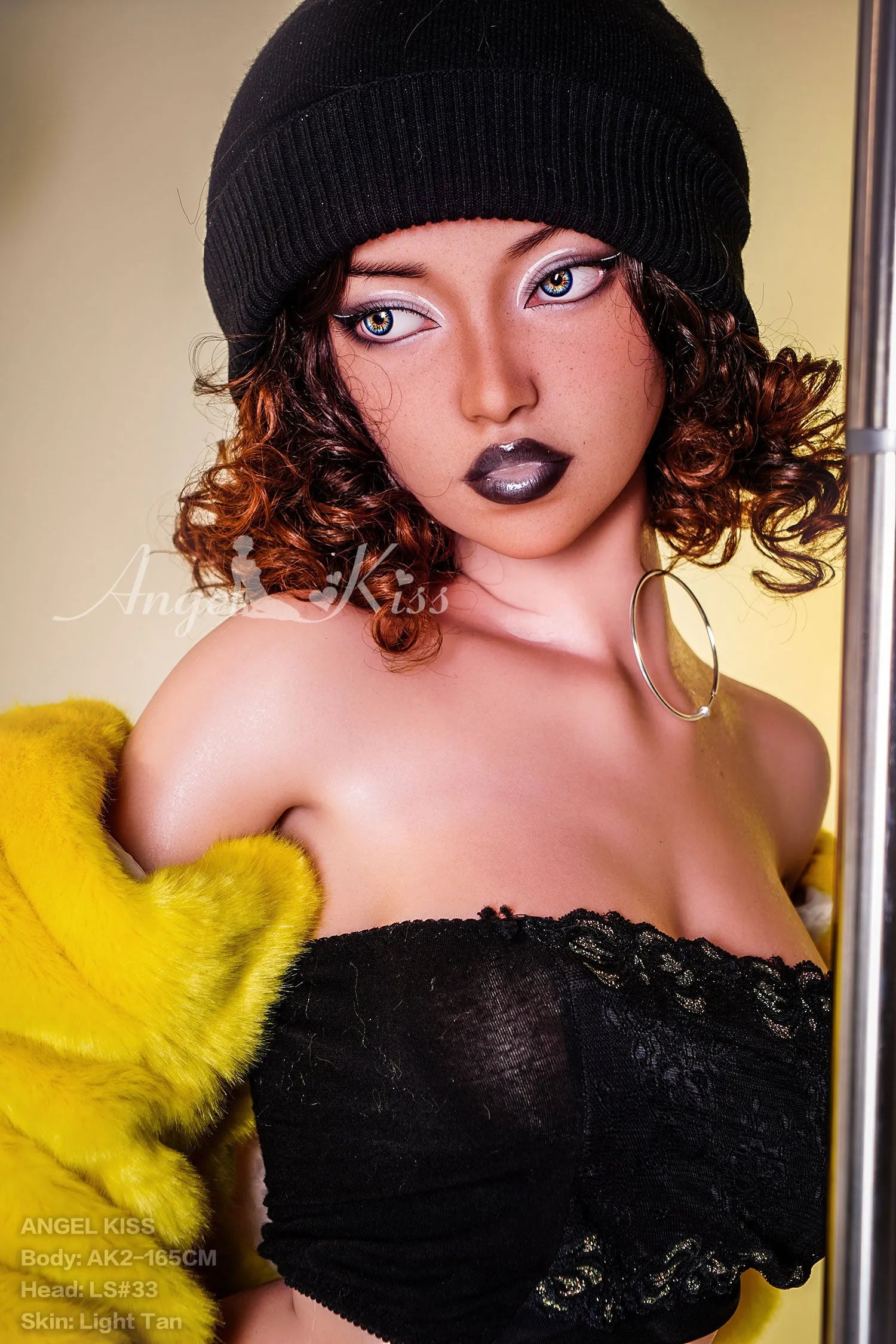 Angelkiss? 165cm (5.4') LS33# D-Breasts Full Silicone Sex Dolls Model Props (NO.2833)
