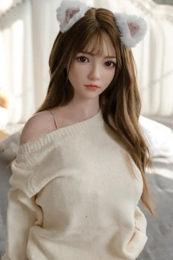 160cm/5ft3 D-cup Japanese Silicone Head Sex Doll - A39 Sora JX