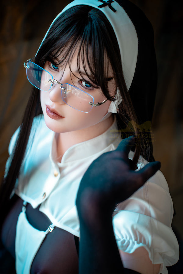162cm/5ft4 A-Cup Lifelike Halloween Nun Silicone Love Doll - S37 Irontech
