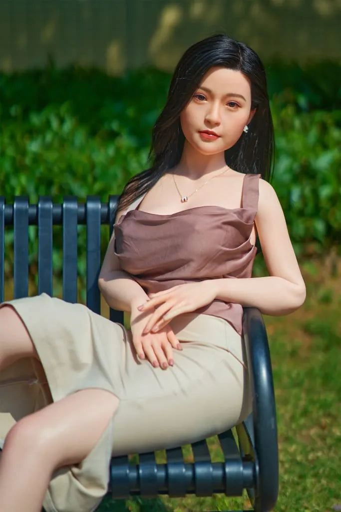 ZELEX? Merrin 165cm(5.4') GE77# F-Breasts Full Silicone Sex Doll Love Doll (NO.2495)