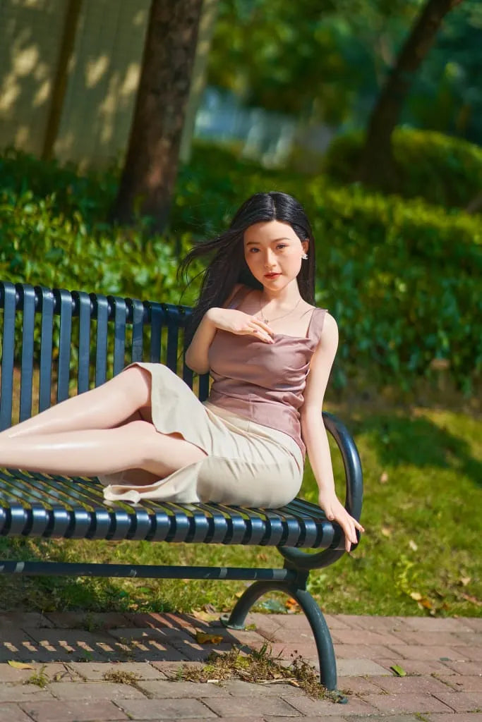 ZELEX? Merrin 165cm(5.4') GE77# F-Breasts Full Silicone Sex Doll Love Doll (NO.2495)