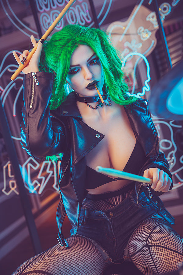 174cm/5ft8 G-cup Silicone Head Harley Quinn Celebrity Sex Doll – Flora Torso Starpery