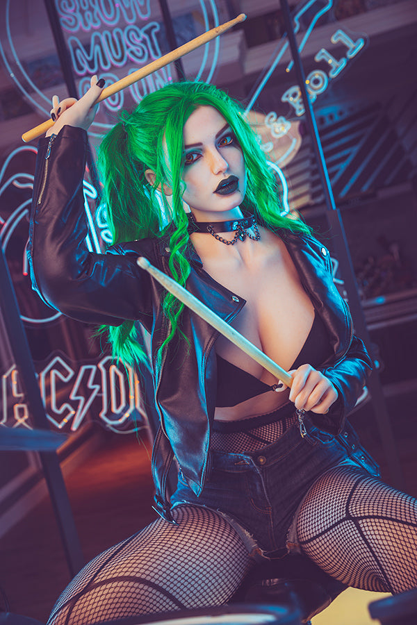 174cm/5ft8 G-cup Silicone Head Harley Quinn Celebrity Sex Doll – Flora Torso Starpery