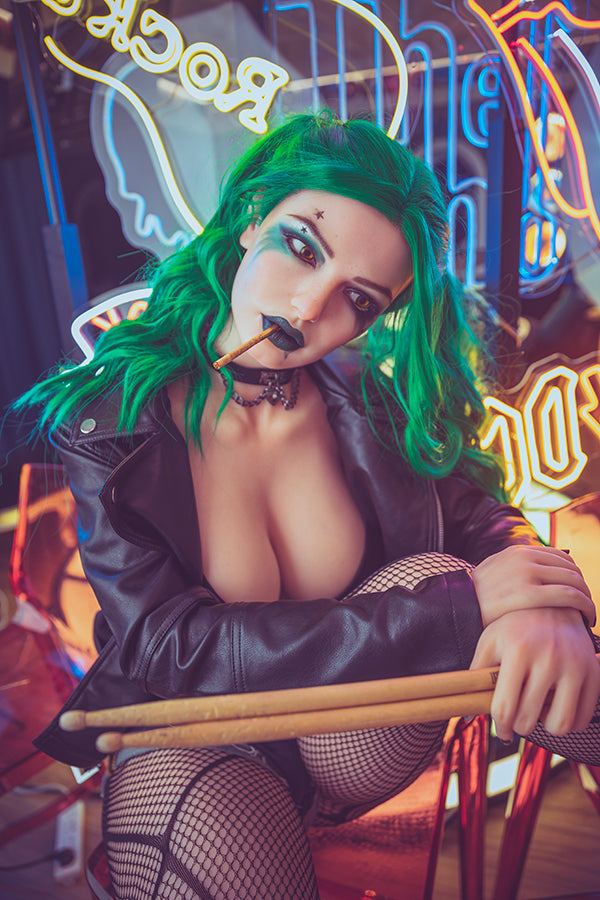 174cm/5ft8 G-cup Silicone Head Harley Quinn Celebrity Sex Doll – Flora Torso Starpery