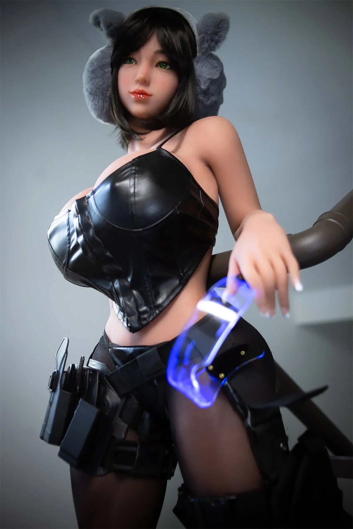 AIBEI | Karida - 4ft12 (153cm) Chinese Style Big Breasts Sexy Chubby Sex Doll With Short Black Hair