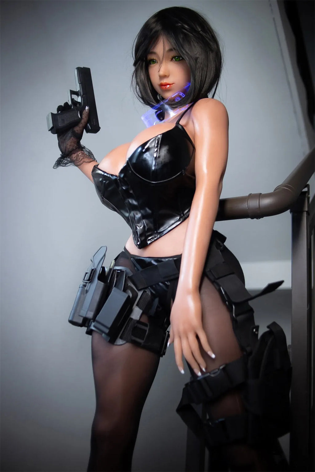 AIBEI | Karida - 4ft12 (153cm) Chinese Style Big Breasts Sexy Chubby Sex Doll With Short Black Hair