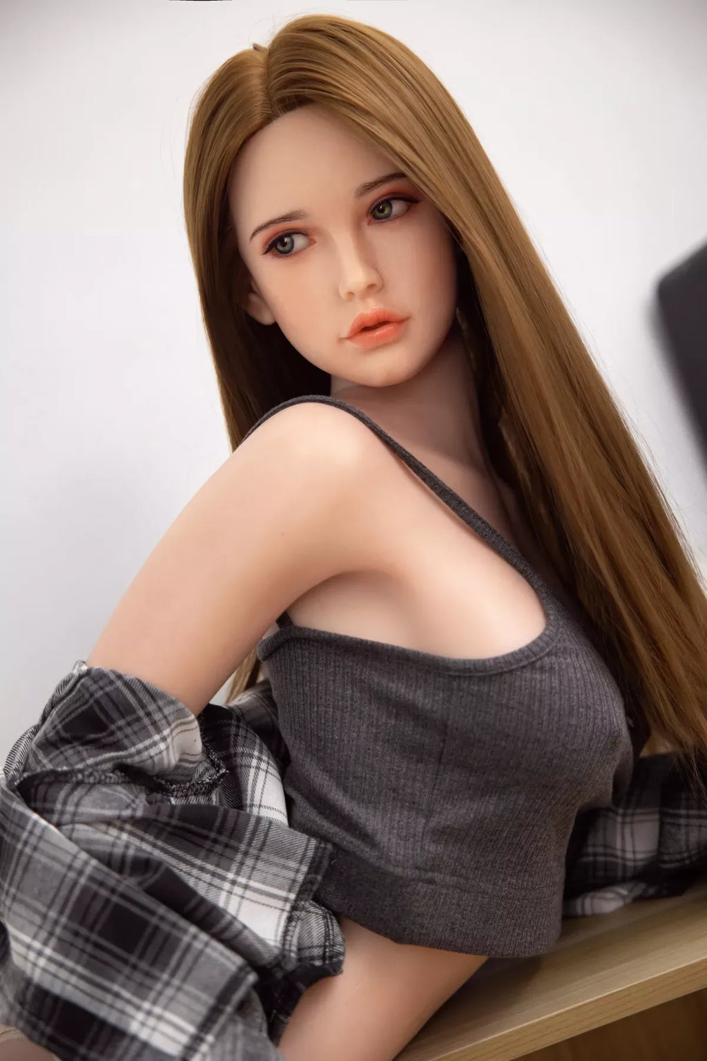 Clover - Big Breasts Sexy Realistic Silicone Sex Doll With Blonde Hair (5 Sizes)