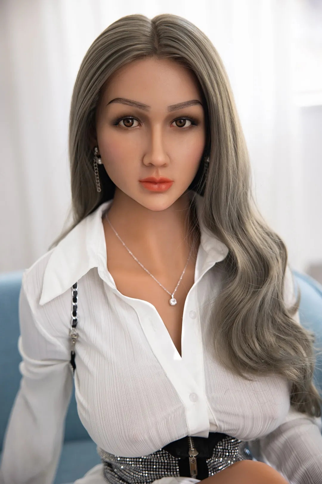 Jessie- 5ft 2 /158cm Medium Breast With Brown Hair Realistic Sex Doll (5 Size)