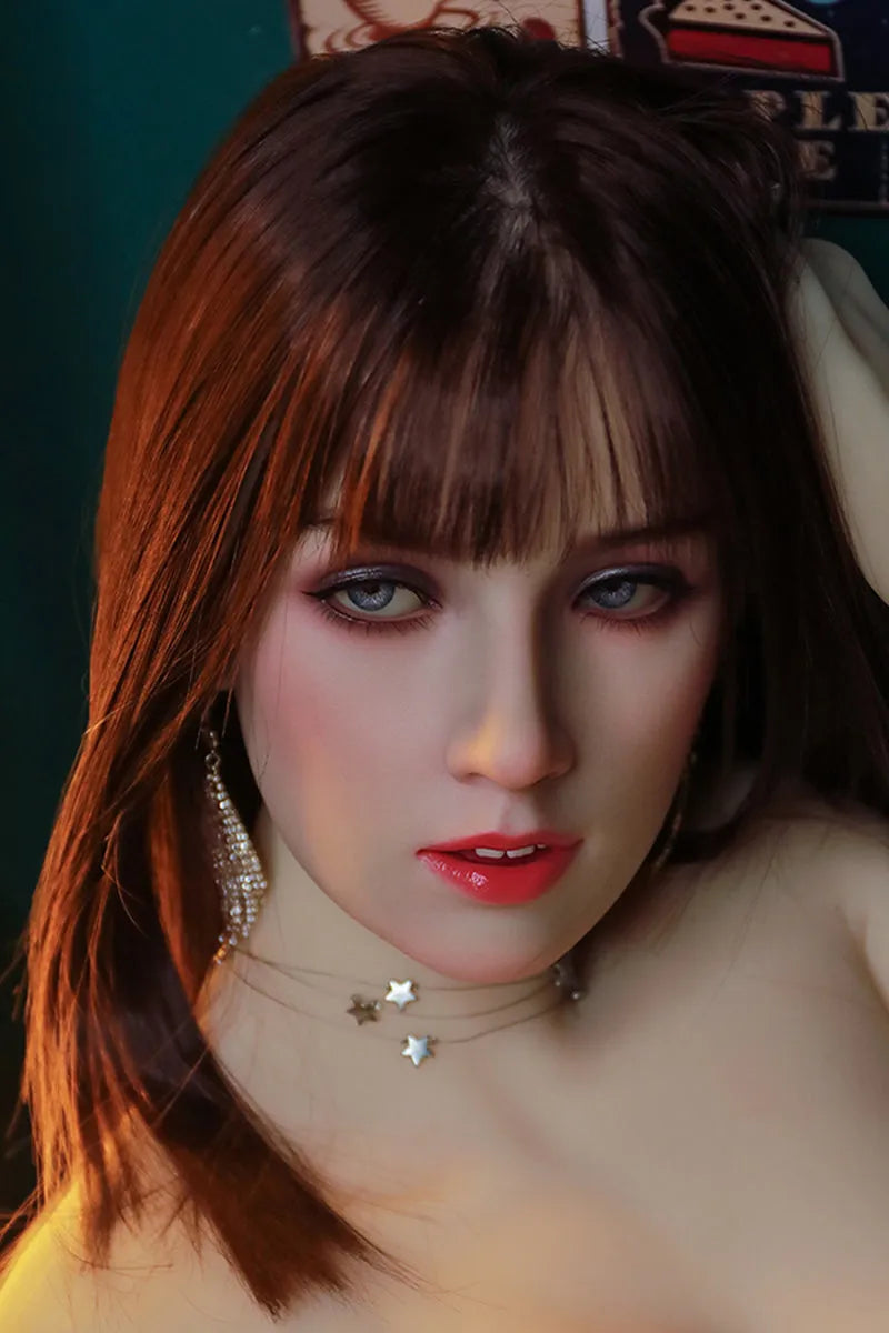 Jessy - 5ft7 (170cm) Big Breasts Mature Realistic Silicone Sex Doll With Straight Hair(5 Sizes)