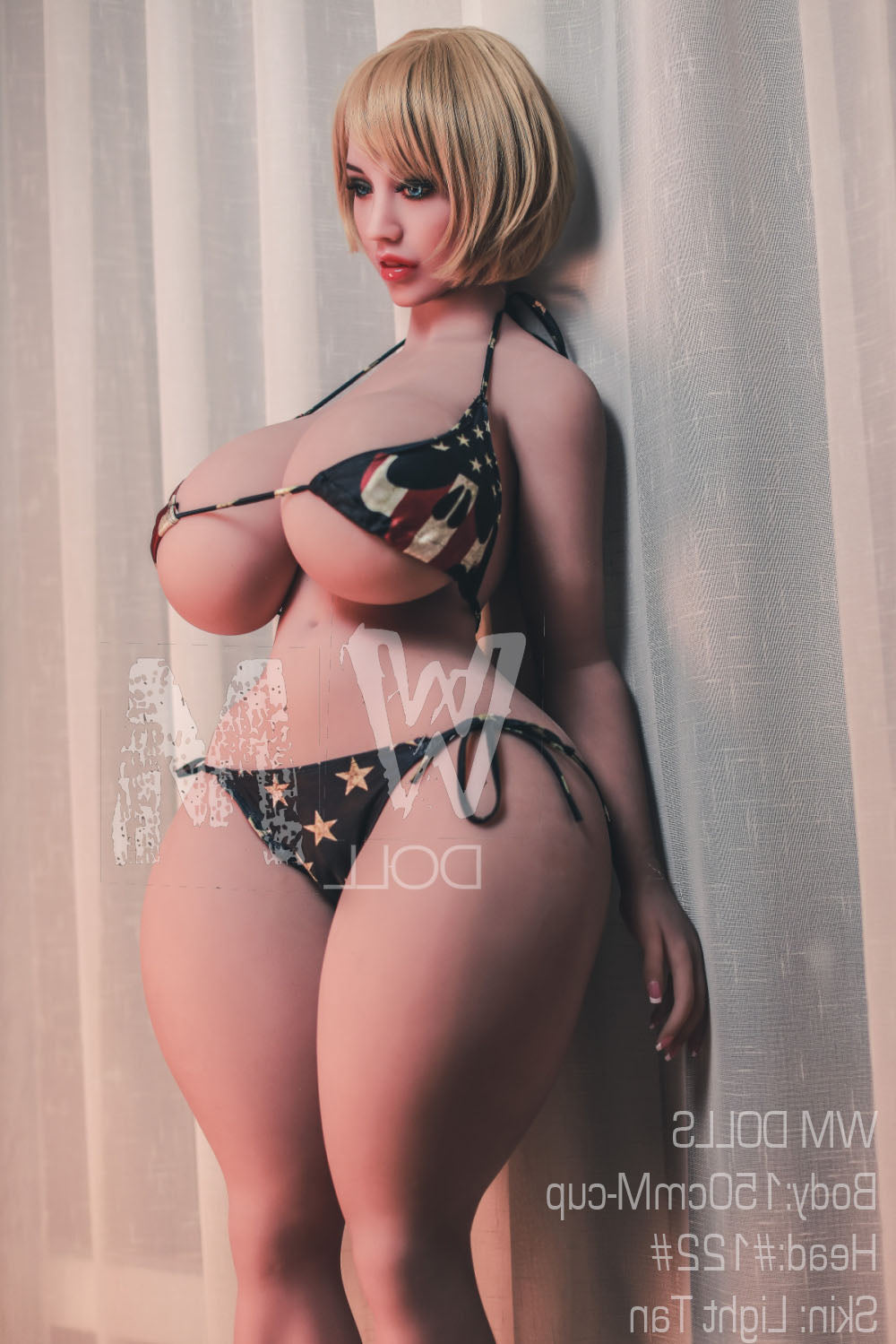 150cm/4ft11 M-cup BBW Big Booty Thick TPE Sex Doll with #122 Head WM