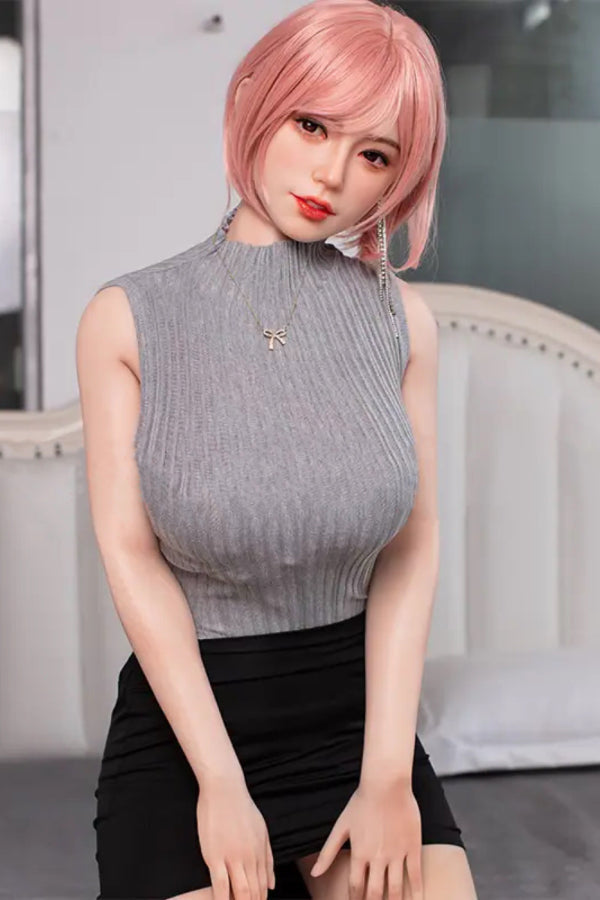 160cm/5ft3 D-cup Silicone Head Sex Doll - A55 Nan JX