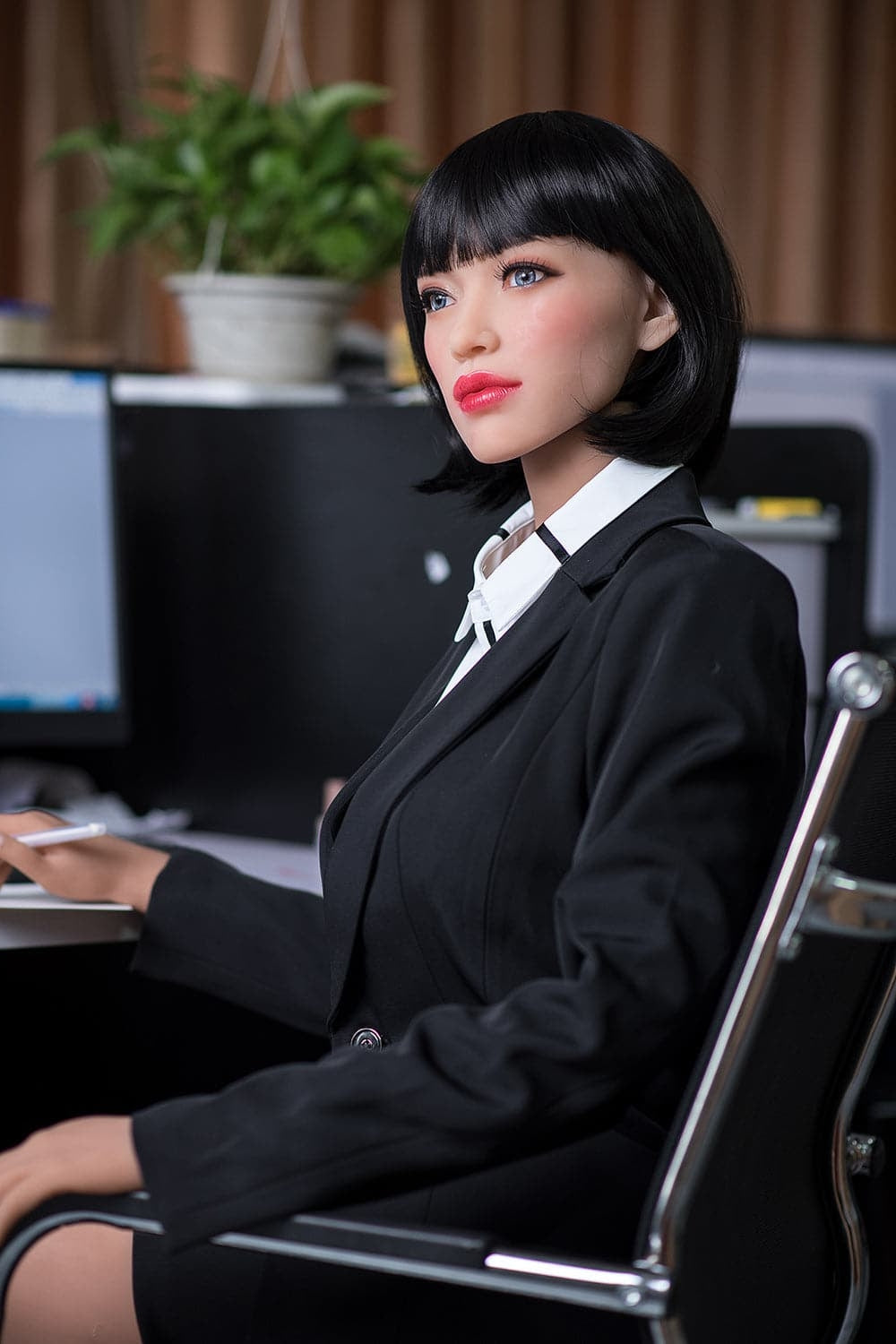 165cm/5ft5 F-Cup Skinny Big Tits Life Size TPE Sex Doll 6ye