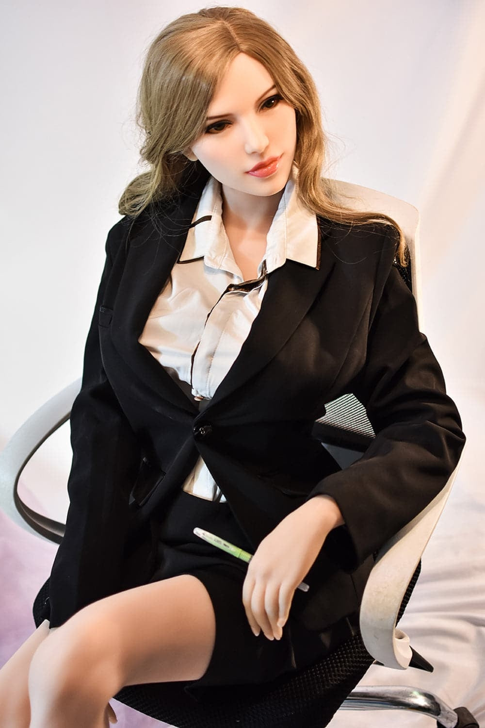 165cm/5ft5 F-Cup American Blonde Big Breast Realistic Sex Doll 6ye