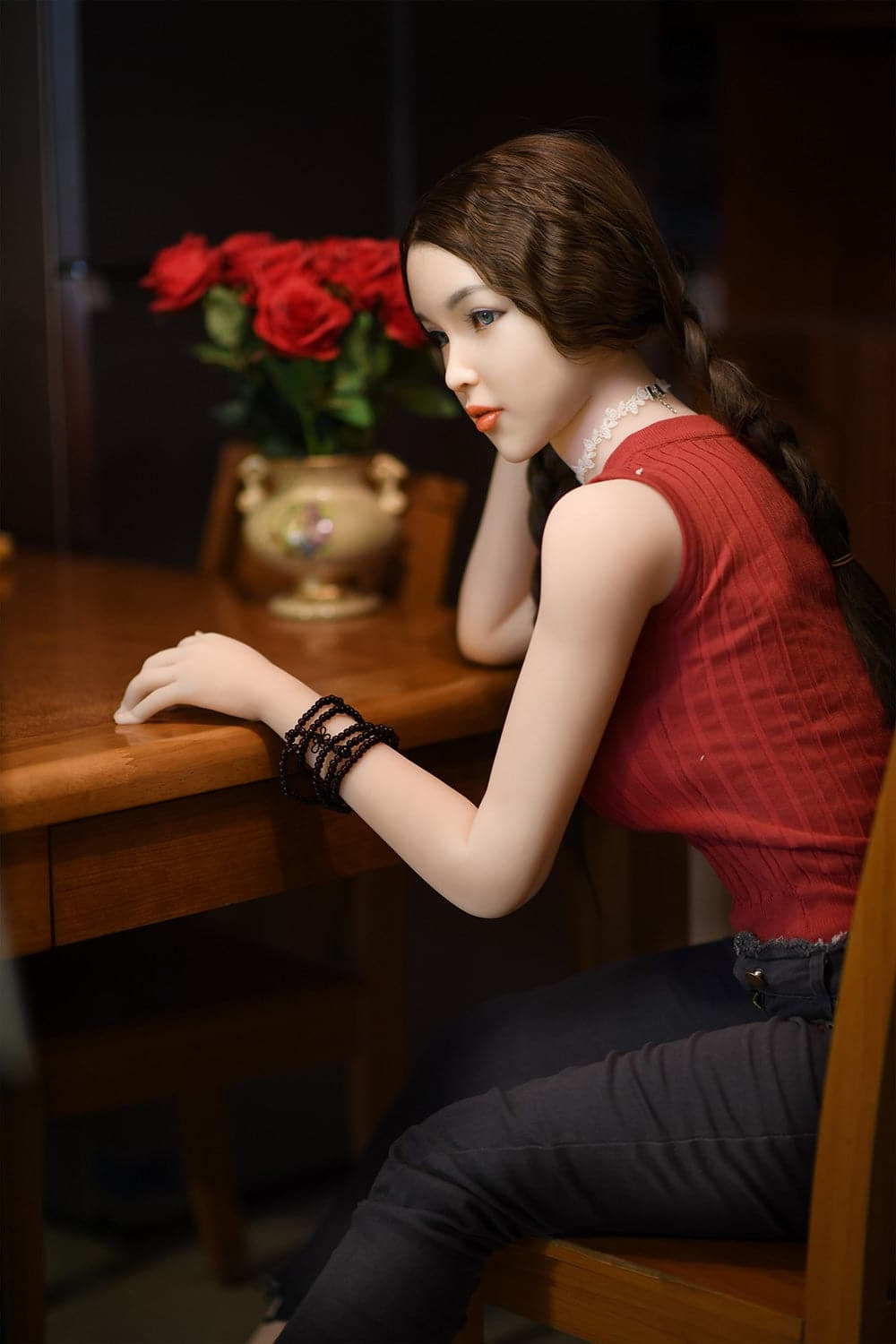 170cm/5ft7 C-Cup Skinny Asian Silicone Head Sex Doll 6ye