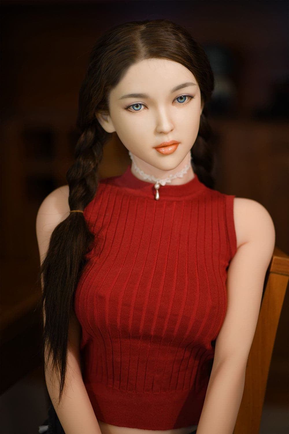 170cm/5ft7 C-Cup Skinny Asian Silicone Head Sex Doll 6ye