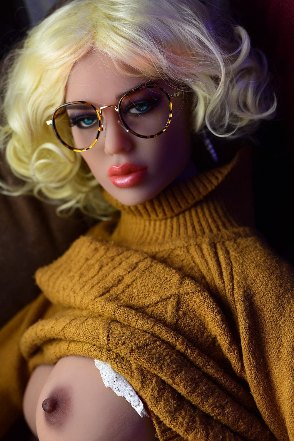 164cm/5ft5 F-Cup Blonde Sex Doll TPE 6ye