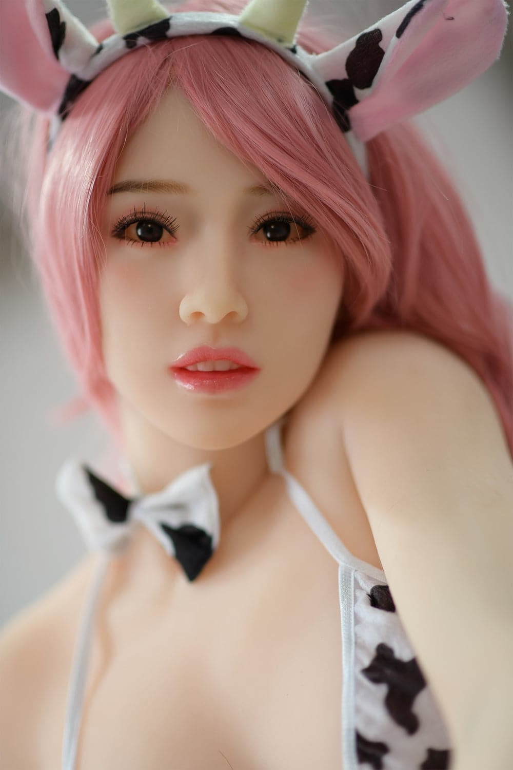 165cm/5ft5 A-Cup Chinese Beautiful Silicone Head Sex Doll 6ye
