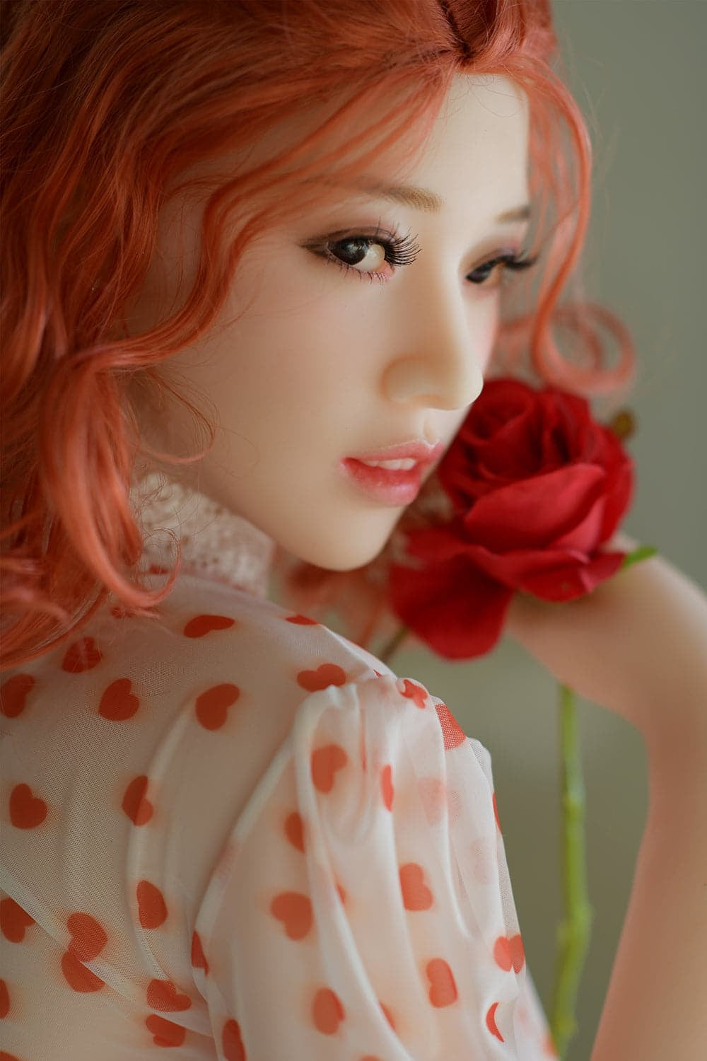 165cm/5ft5 F-Cup Korean Redhead Korean Pink Hair TPE Sex Doll 6ye