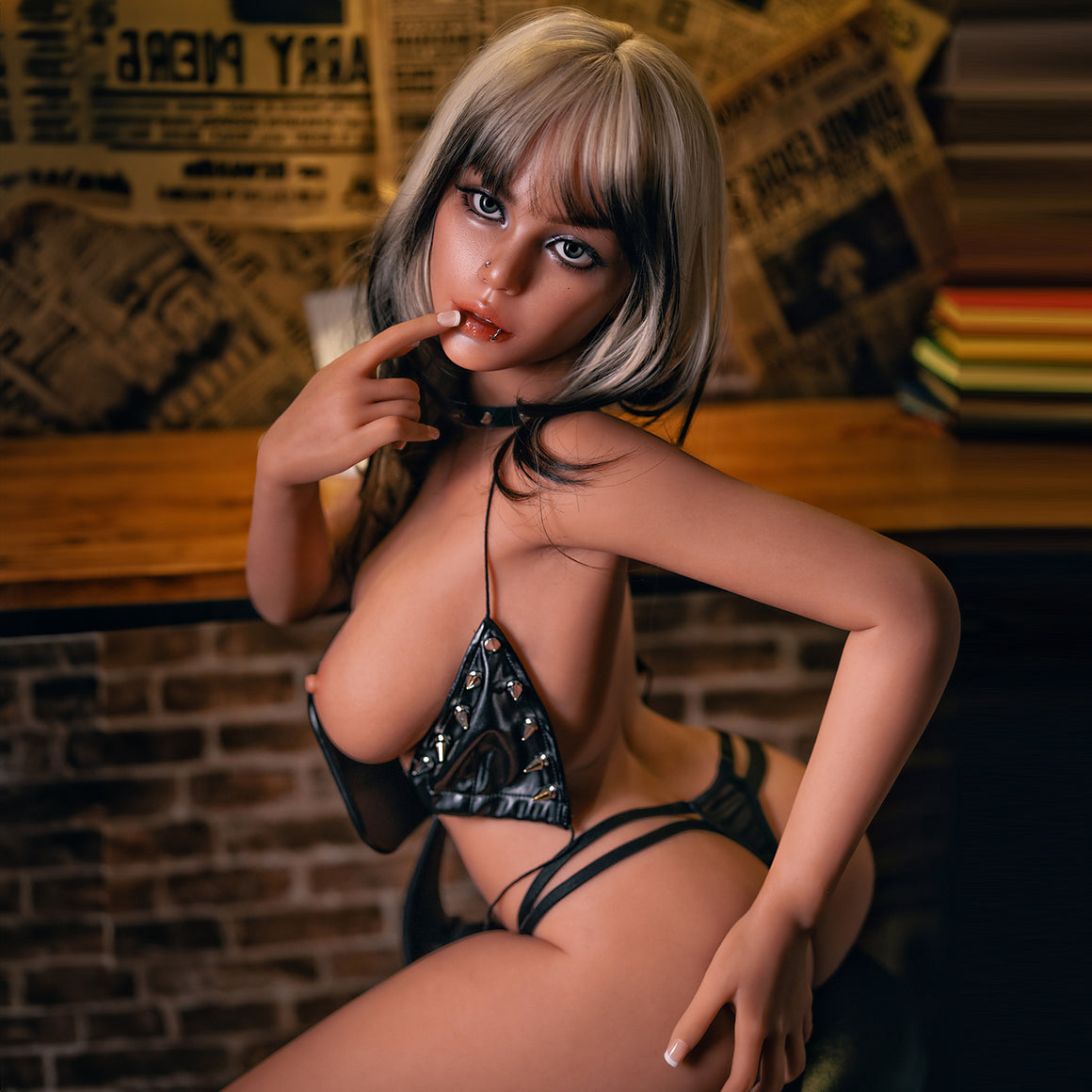 164cm/5ft5 F-cup Big Breast Silicone Head Sex Doll – #M44 SY