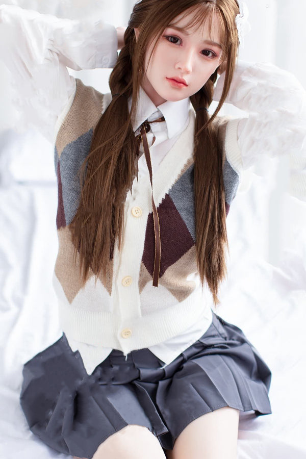 150cm/4ft11 D-cup Japanese Silicone Head Sex Doll - A35 Sora JX