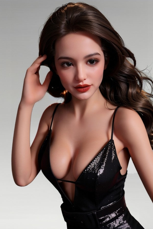 166cm/5ft5 G-cup Latina Silicone head Sex Doll - #411-2 Orange