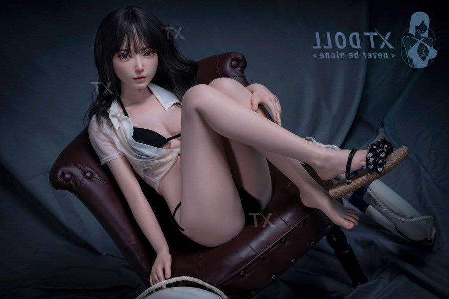 150cm/4ft11 D-cup Japanese Big Breast|Tits Full Silicone Sex Doll - Li Torso XT