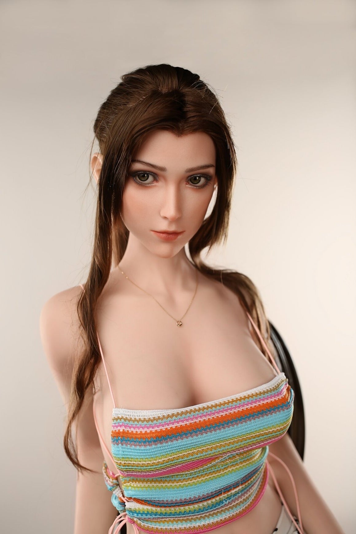 US In Stock - 160cm/5ft3 D-cup Silicone Head Sex Doll C25S - Alice Whi Torso JX