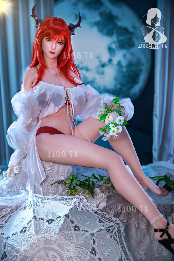 160cm/5ft3 G-cup Cosplay Full Silicone Sex Doll - Ruby XT