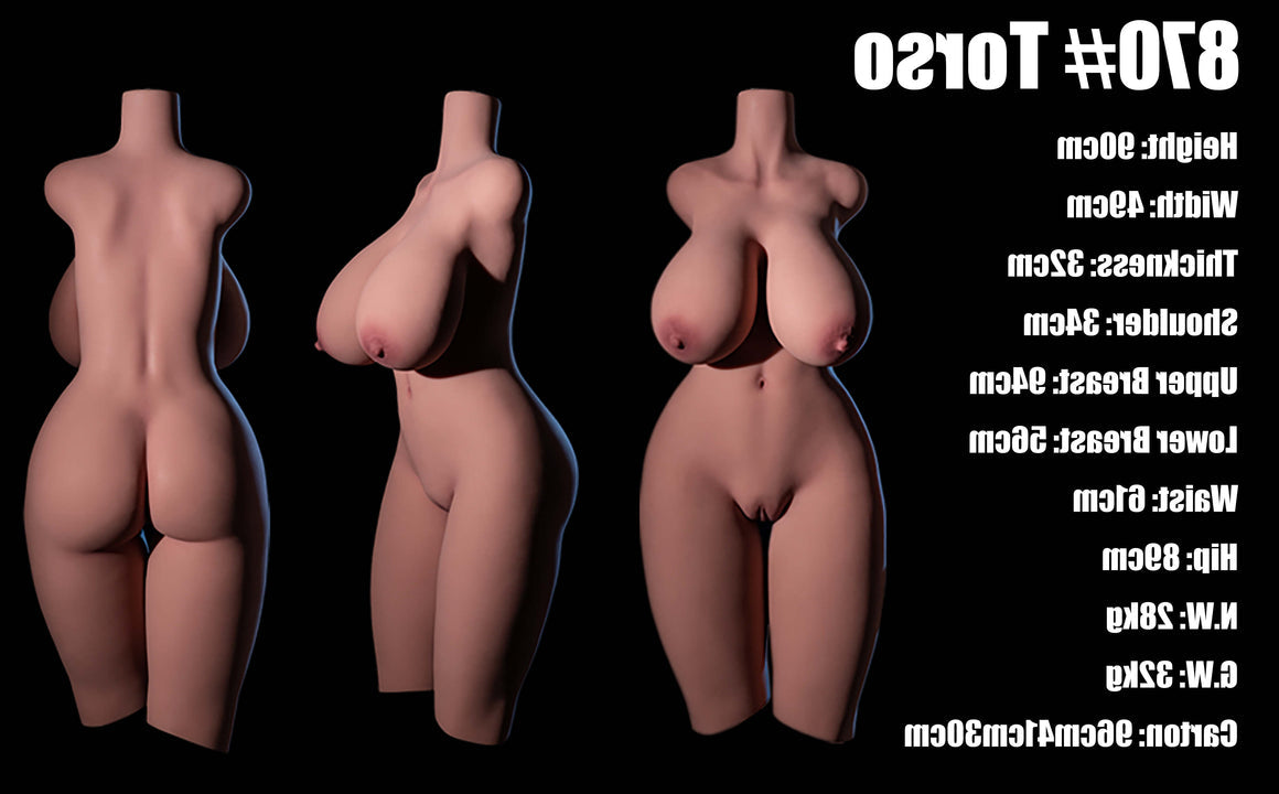 EU In Stock - ⭐️CLM Pro⭐️TPE Sex Doll Torso - #870 Black Climax