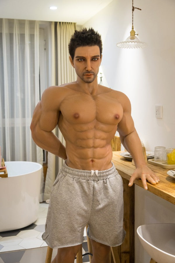177cm/5ft9 Realistic Male Silicone Sex Doll - Muscle HAN QiTa