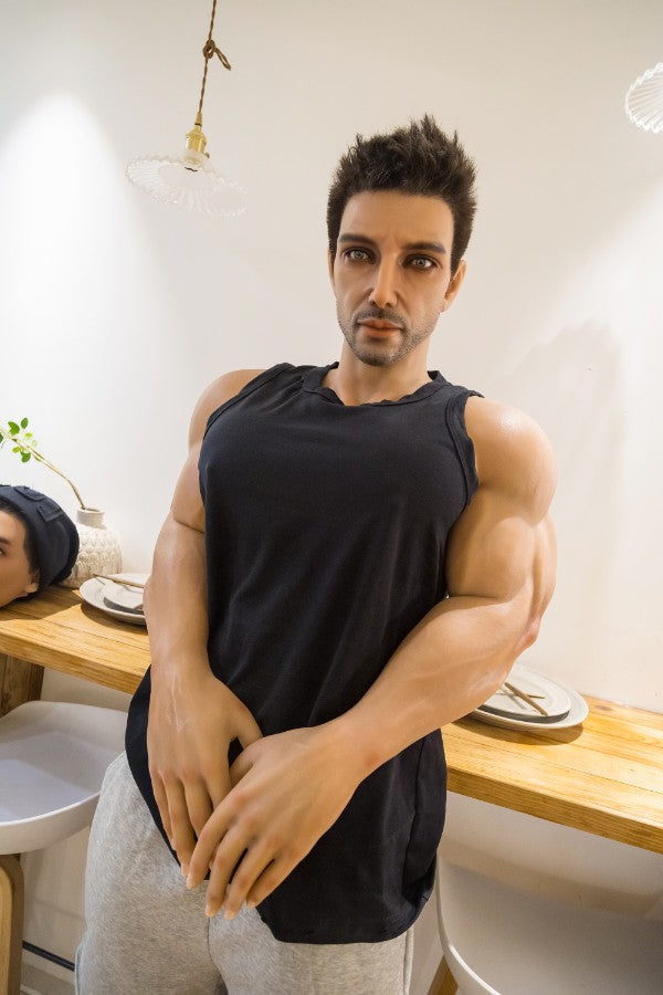 177cm/5ft9 Realistic Male Silicone Sex Doll - Muscle HAN QiTa