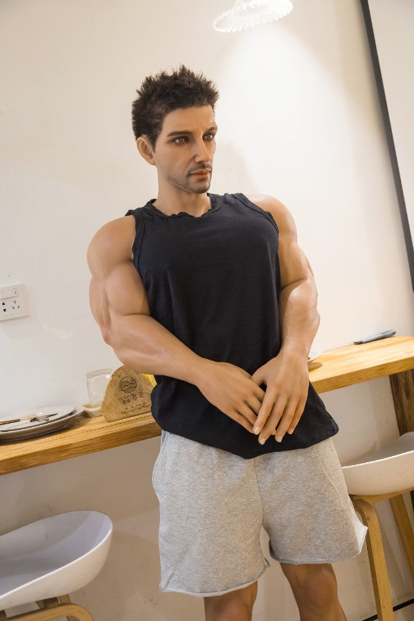 177cm/5ft9 Realistic Male Silicone Sex Doll - Muscle HAN QiTa