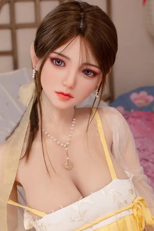 160cm/5ft3 D-cup Chinese Silicone Head Sex Doll - Wennie JX