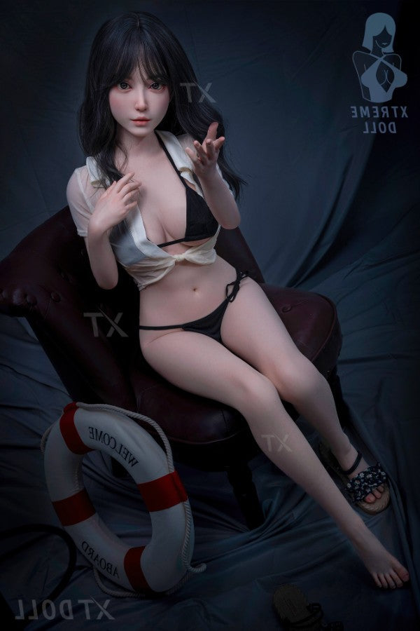 150cm/4ft11 D-cup Japanese Big Breast|Tits Full Silicone Sex Doll - Li Torso XT