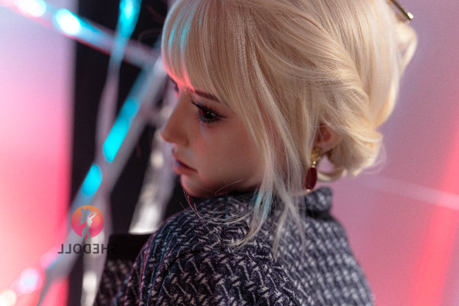 163cm/5ft4 H-cup Silicone Head Sex Doll - Bailu SHEDOLL