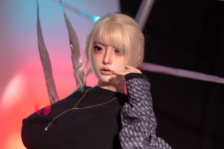 163cm/5ft4 H-cup Silicone Head Sex Doll - Bailu SHEDOLL