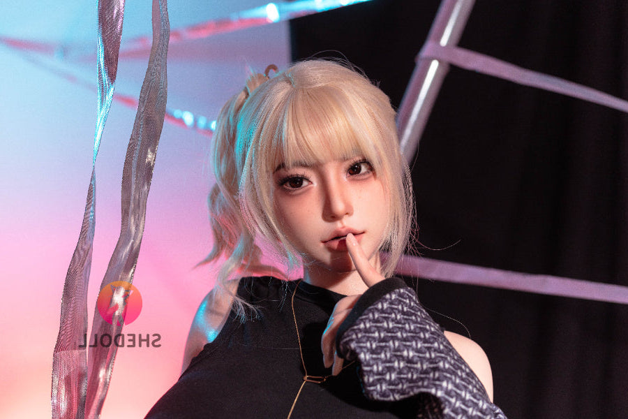 163cm/5ft4 H-cup Silicone Head Sex Doll - Bailu SHEDOLL