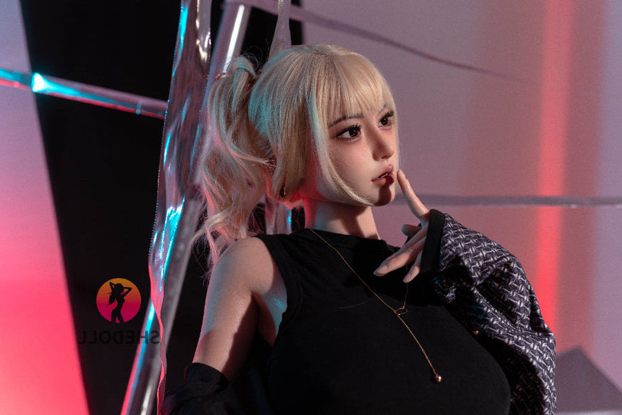 163cm/5ft4 H-cup Silicone Head Sex Doll - Bailu SHEDOLL